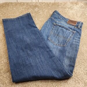 Lucky Brand 361 Vintage Straight Mens Jeans 42x32 Medium Wash Blue Denim